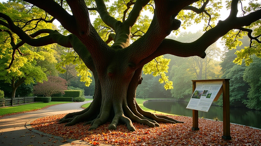 Heritage tree specimen in gardens